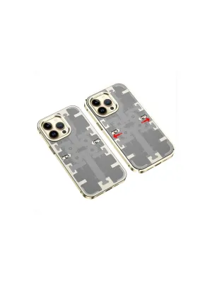 Apple İphone 13 Pro Max Kılıf Mekanik Bumper Kapak - Gold