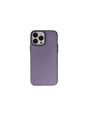 Apple İphone 13 Pro Max Kılıf Modos Metal Kapak - Derin Mor