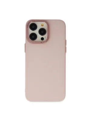 Apple İphone 13 Pro Max Kılıf Modos Metal Kapak - Pembe
