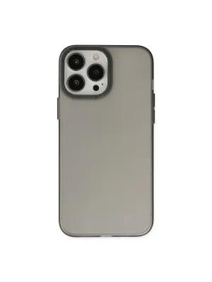 Apple İphone 13 Pro Max Kılıf Modos Metal Kapak - Siyah