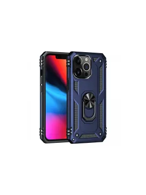 Apple İphone 13 Pro Max Kılıf Sofya Yüzüklü Silikon Kapak - Lacivert