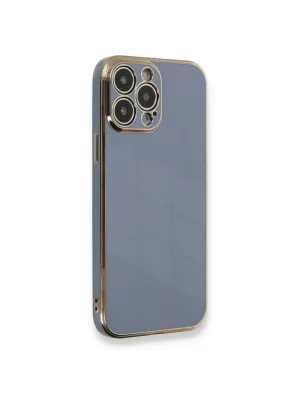Apple İphone 13 Pro Max Kılıf Volet Silikon - Mavi
