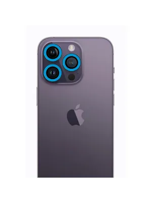 Apple İphone 13 Pro Max Neon Fosforlu Kamera Lens - Mavi