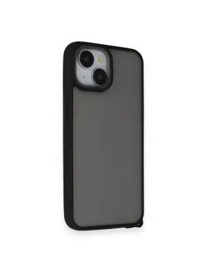 Apple İphone 14 Kılıf Elegant Kapak - Siyah