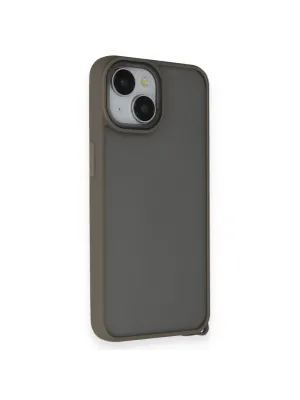 Apple İphone 14 Kılıf Elegant Kapak - Titan Gri