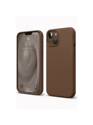 Apple İphone 14 Kılıf First Silikon - Kahverengi