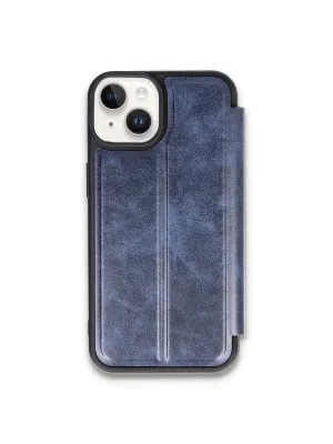 Apple İphone 14 Kılıf Flip Cover - Lacivert