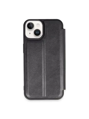 Apple İphone 14 Kılıf Flip Cover - Siyah