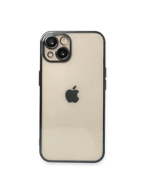 Apple İphone 14 Plus Kılıf Razer Lensli Silikon - Siyah