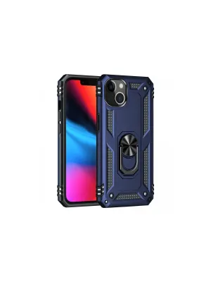 Apple İphone 14 Plus Kılıf Sofya Yüzüklü Silikon Kapak - Lacivert