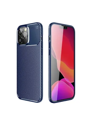 Apple İphone 14 Pro Kılıf Auto Focus Karbon Kapak - Lacivert
