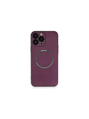 Apple İphone 14 Pro Kılıf Jack Magneticsafe Lens Silikon - Mürdüm