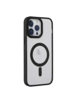 Apple İphone 14 Pro Kılıf Room Magneticsafe Silikon - Siyah