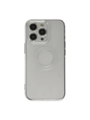 Apple İphone 14 Pro Kılıf Santa Lens Silikon - Şeffaf