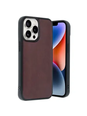 Apple İphone 14 Pro Max Kılıf Aras Deri Kapak - Bordo