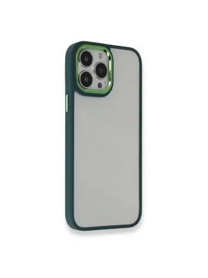 Apple İphone 14 Pro Max Kılıf Dora Kapak - Haki Yeşil