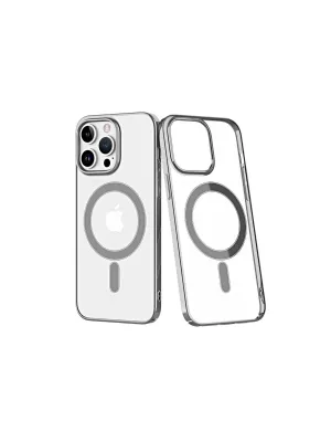 Apple İphone 14 Pro Max Kılıf Element Magneticsafe Sert Kapak - Gümüş