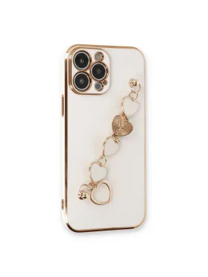 Apple İphone 14 Pro Max Kılıf Esila Silikon - Beyaz
