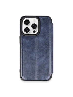 Apple İphone 14 Pro Max Kılıf Flip Cover - Lacivert