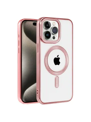 Apple İphone 14 Pro Max Kılıf Kronos Magsafe Kapak - Rose Gold