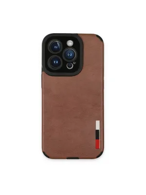 Apple İphone 14 Pro Max Kılıf Loop Deri Silikon - Kahverengi