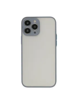 Apple İphone 14 Pro Max Kılıf Montreal Silikon Kapak - Gri