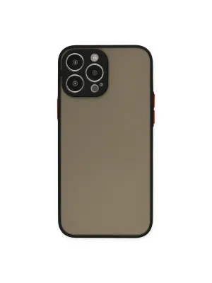 Apple İphone 14 Pro Max Kılıf Montreal Silikon Kapak - Siyah