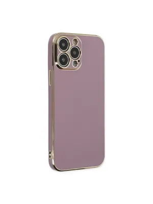 Apple İphone 14 Pro Max Kılıf Volet Silikon - Mor