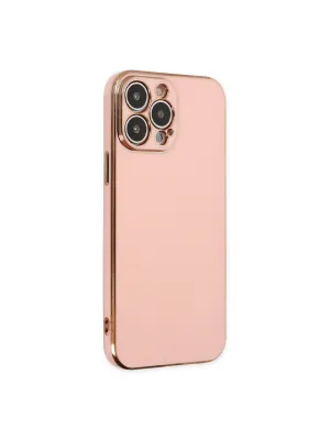 Apple İphone 14 Pro Max Kılıf Volet Silikon - Pembe