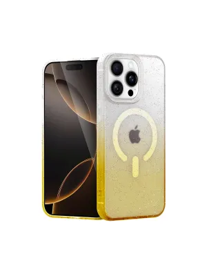 Apple İphone 14 Pro Max Pummel Shiny Magsafe Kapak - Gold