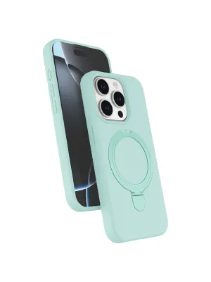 Apple İphone 14 Pro Max Regal Magsafe Standlı Kapak - Su Yeşili