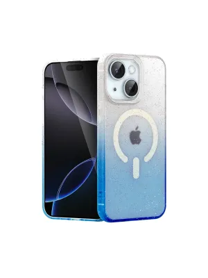 Apple İphone 14 Pummel Shiny Magsafe Kapak - Mavi