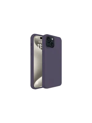 Apple İphone 15 Kılıf First Silikon - Mürdüm