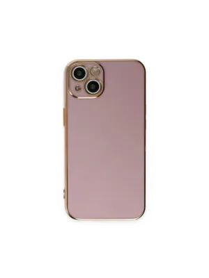 Apple İphone 15 Kılıf Volet Silikon - Mor