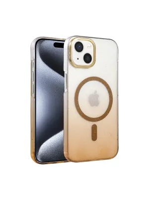 Apple İphone 15 Plus Glossy Magsafe Kapak - Çöl Titanyum