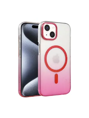 Apple İphone 15 Plus Glossy Magsafe Kapak - Pembe