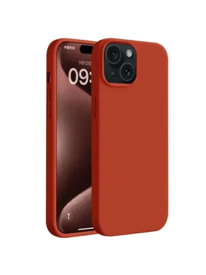 Apple İphone 15 Plus Kılıf First Silikon - Kırmızı