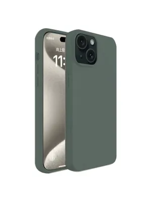 Apple İphone 15 Plus Kılıf First Silikon - Koyu Yeşil