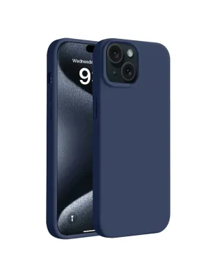 Apple İphone 15 Plus Kılıf First Silikon - Lacivert