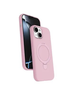 Apple İphone 15 Plus Regal Magsafe Standlı Kapak - Açık Pembe