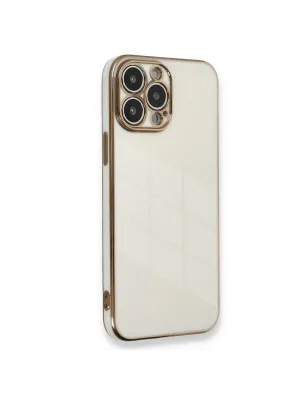 Apple İphone 15 Pro Kılıf Volet Silikon - Beyaz