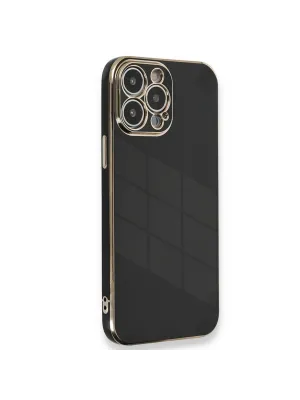 Apple İphone 15 Pro Kılıf Volet Silikon - Siyah