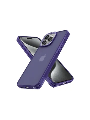 Apple İphone 15 Pro Max Kılıf Elegant Kapak - Derin Mor