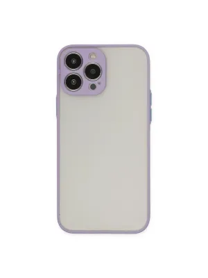 Apple İphone 15 Pro Max Kılıf Montreal Silikon Kapak - Mor
