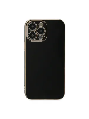 Apple İphone 15 Pro Max Kılıf Volet Silikon - Siyah