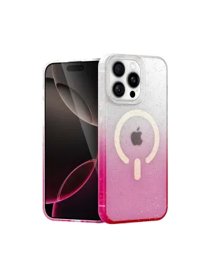 Apple İphone 15 Pro Max Pummel Shiny Magsafe Kapak - Pembe