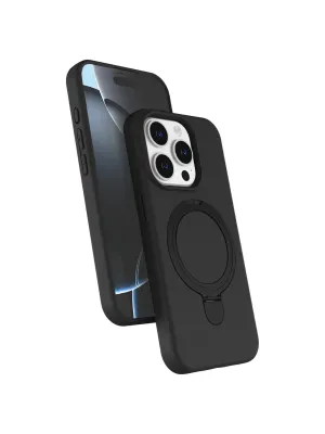 Apple İphone 15 Pro Max Regal Magsafe Standlı Kapak - Siyah