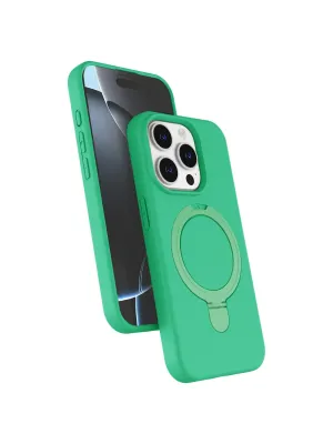 Apple İphone 15 Pro Max Regal Magsafe Standlı Kapak - Yeşil