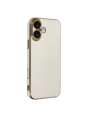 Apple İphone 16 Kılıf Volet Silikon - Beyaz