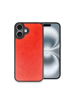 Apple İphone 16 Plus Kılıf Aras Deri Kapak - Kırmızı